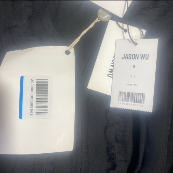 Jason Wu Black Ruffle Chiffon Sleeveless Dress Size 6 NWT - Picture 10 of 16